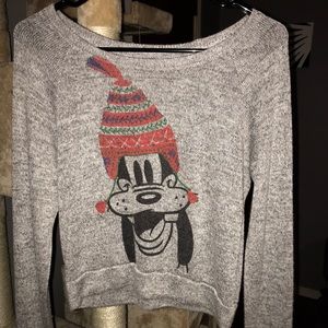 Christmas Goofy crop top sweater